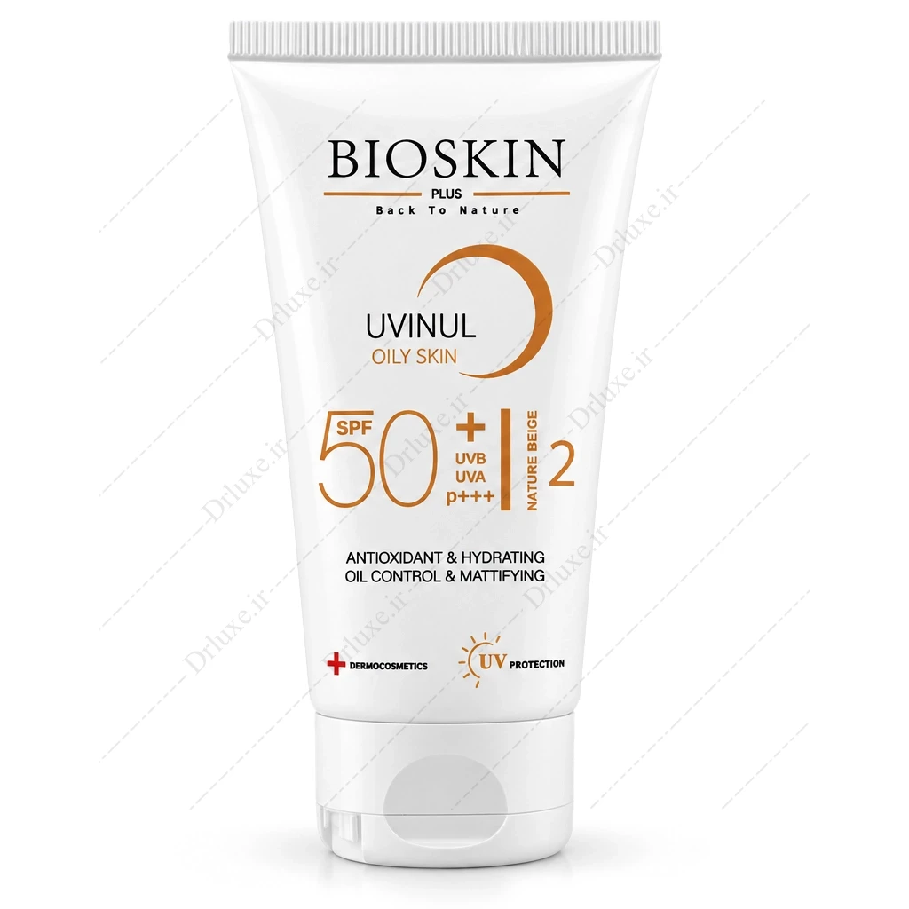 کرم ضد آفتاب بایو اسکین SPF50 پوست چرب و مختلط 40 میلی لیتر